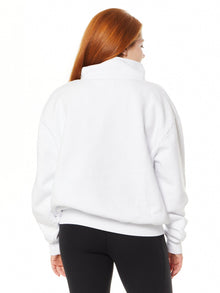 Katie 1/4 Zip Sweatshirt | White