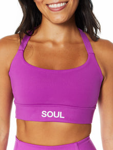 Beyond Yoga | POWERBEYOND Strive Long Line Bra | Violet