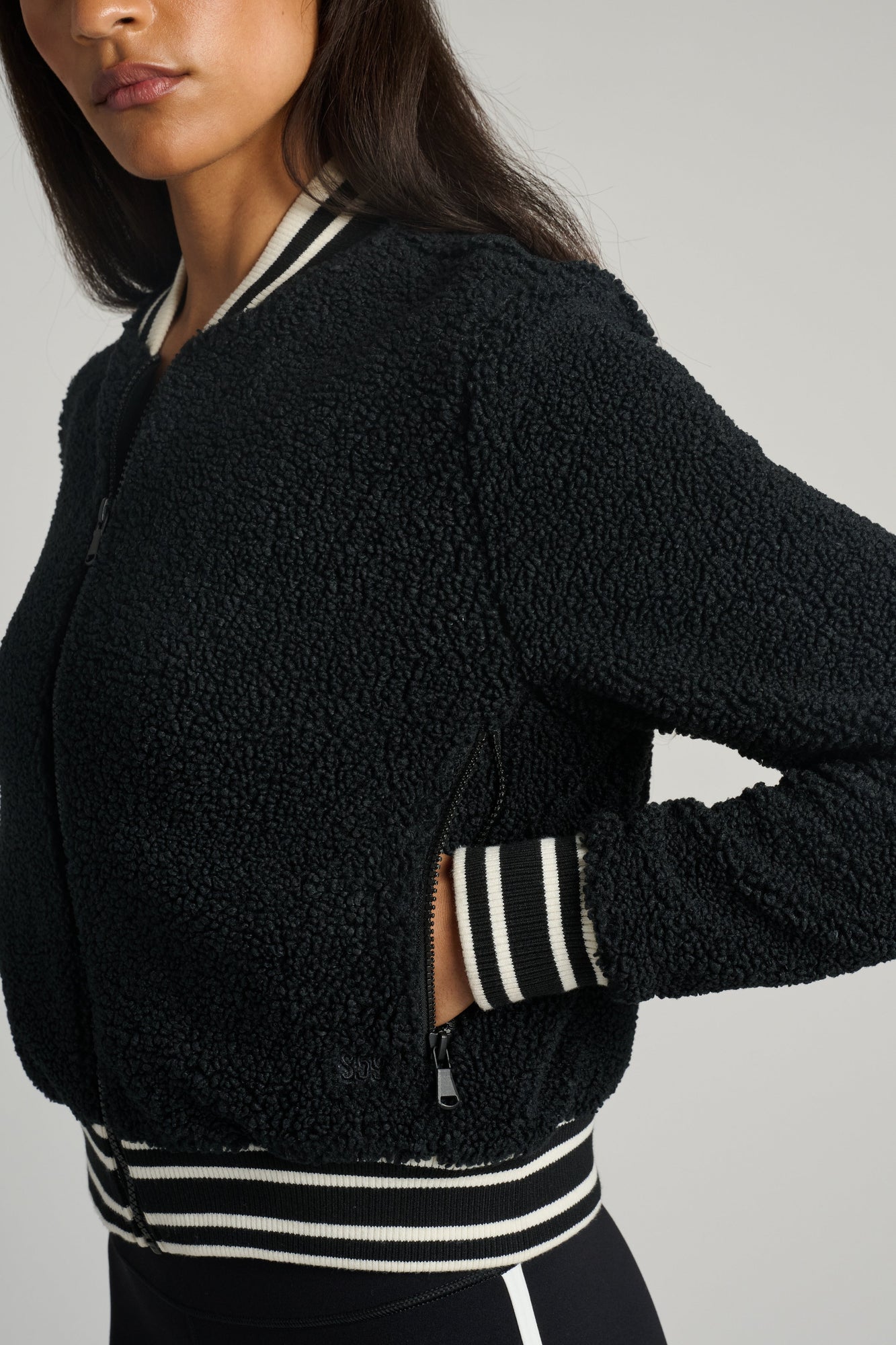 Splits59 | Willa Sherpa Jacket | Black