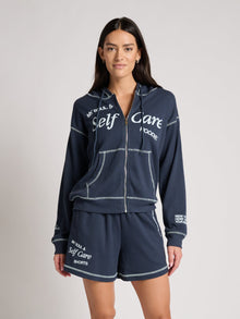 Women | The Mayfair Group | Soul Self Care Zip-Up | Blue