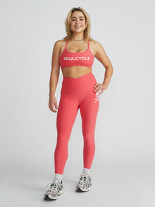 Women | Beyond Yoga | Spacedye Slim Racerback Bra | Heathered Coral