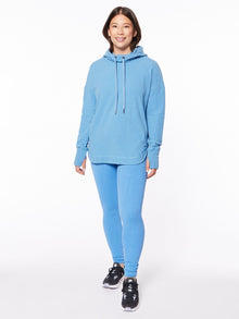 Women | Sweaty Betty | Escape Luxe Fleece Hoodie Regatta Blue | Blue