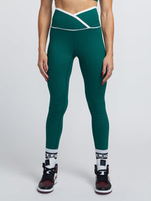 Women | Year of Ours | Ribbed Two Tone Veronica Legging | Green