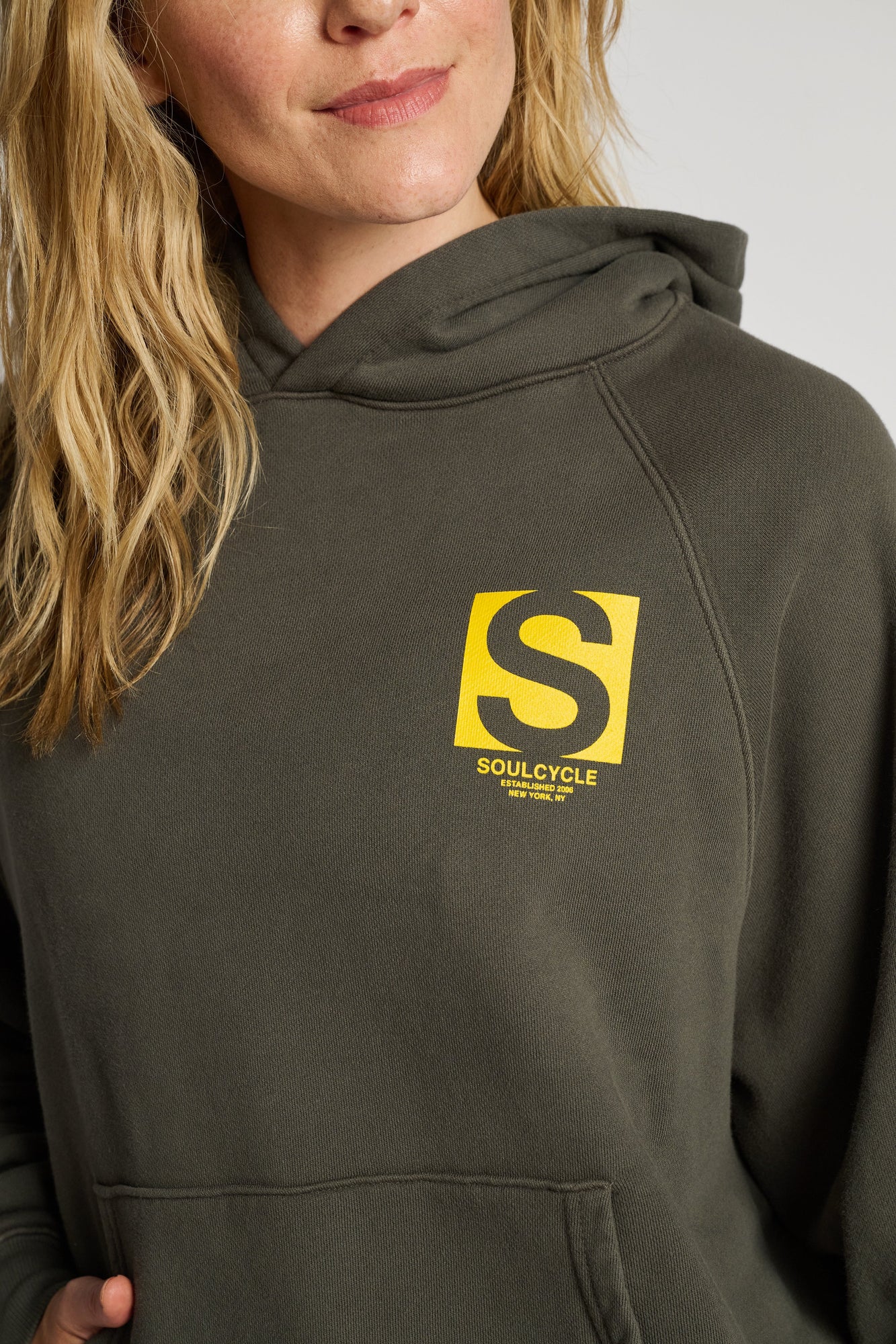 Women | Soul by SoulCycle | Raglan Hoodie | Dark Grey