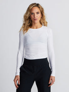 Women | Beyond Yoga | Featherweight Long Sleeve Top | White