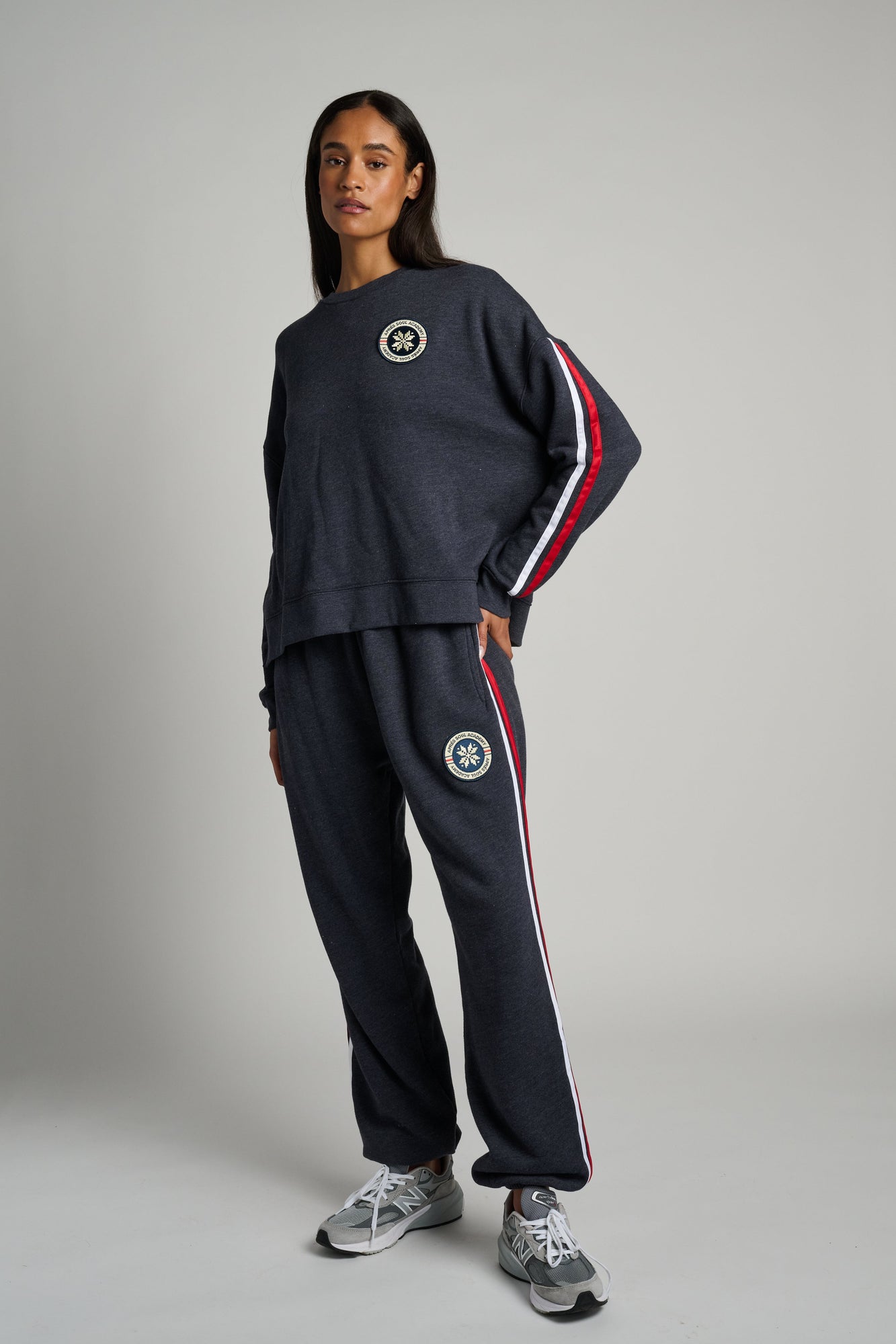 Soul by SoulCycle | Lounge Sweatshirt With Patch | Navy