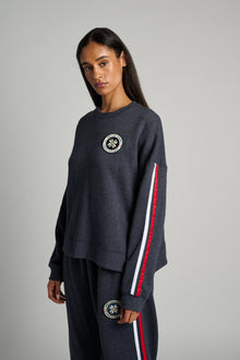 Soul by SoulCycle | Lounge Sweatshirt With Patch | Navy