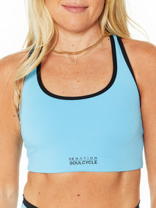 Women | P.E Nation | Stellar Sports Bra | Black/Blue
