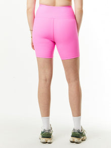 Year of Ours | Ribbed Biker Short | Pink