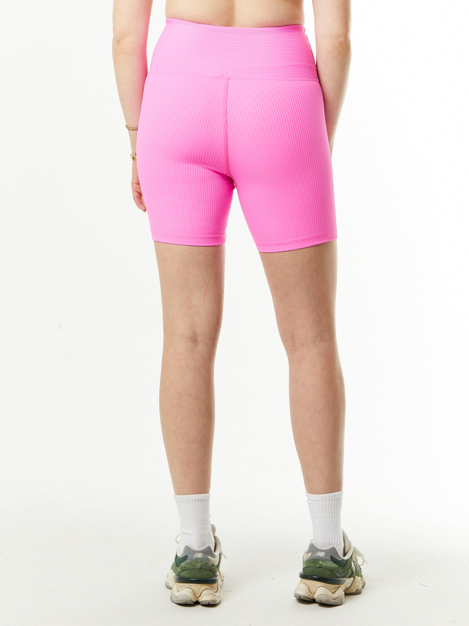 Year of Ours | Ribbed Biker Short | Pink