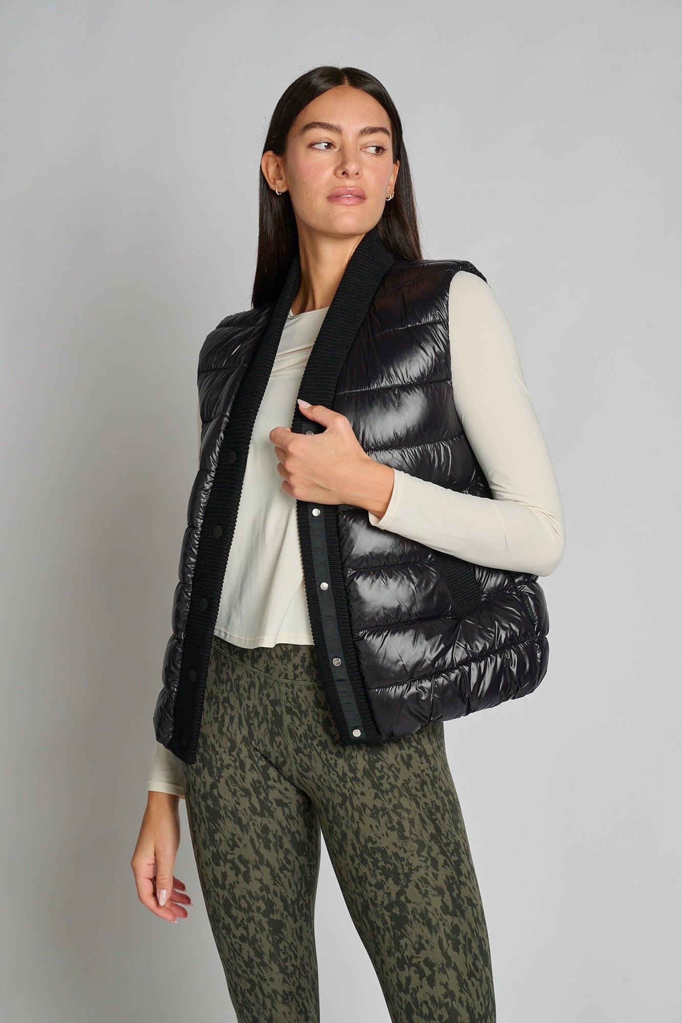 Varley | Colwyn Combo Boxy Vest | Black