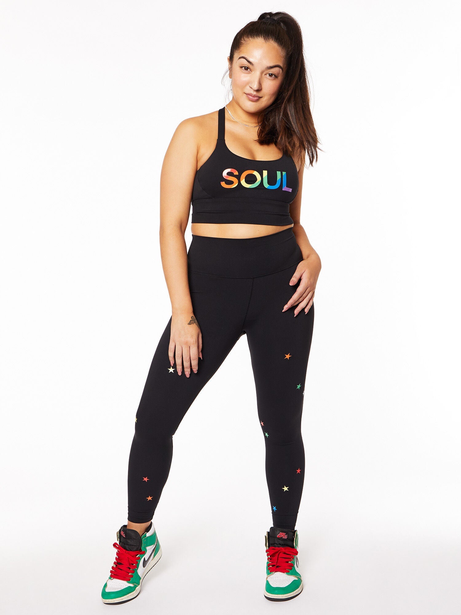 Women | Soul by SoulCycle | Pride Longline Rae Bra Black | Black