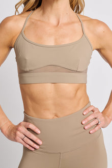 MPG | Sculpt Cross Sports Bra | Brown