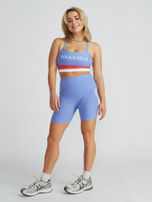 Women | Beyond Yoga | Spacedye Keep Pace Biker Short | Periwinkle