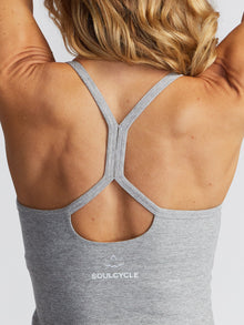 Women | Beyond Yoga | Slim Racerback Cropped Tank | Grey
