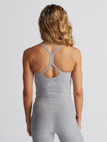 Women | Beyond Yoga | Slim Racerback Cropped Tank | Grey