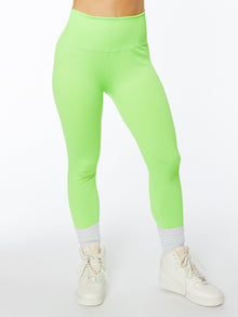 Women | Good American | Seamless Chunky Rib Legging Chartreuse | Lime
