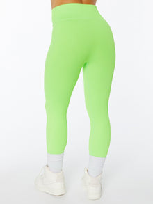 Women | Good American | Seamless Chunky Rib Legging Chartreuse | Lime