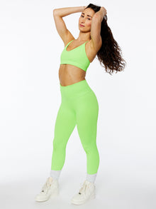 Women | Good American | Seamless Chunky Rib Legging Chartreuse | Lime