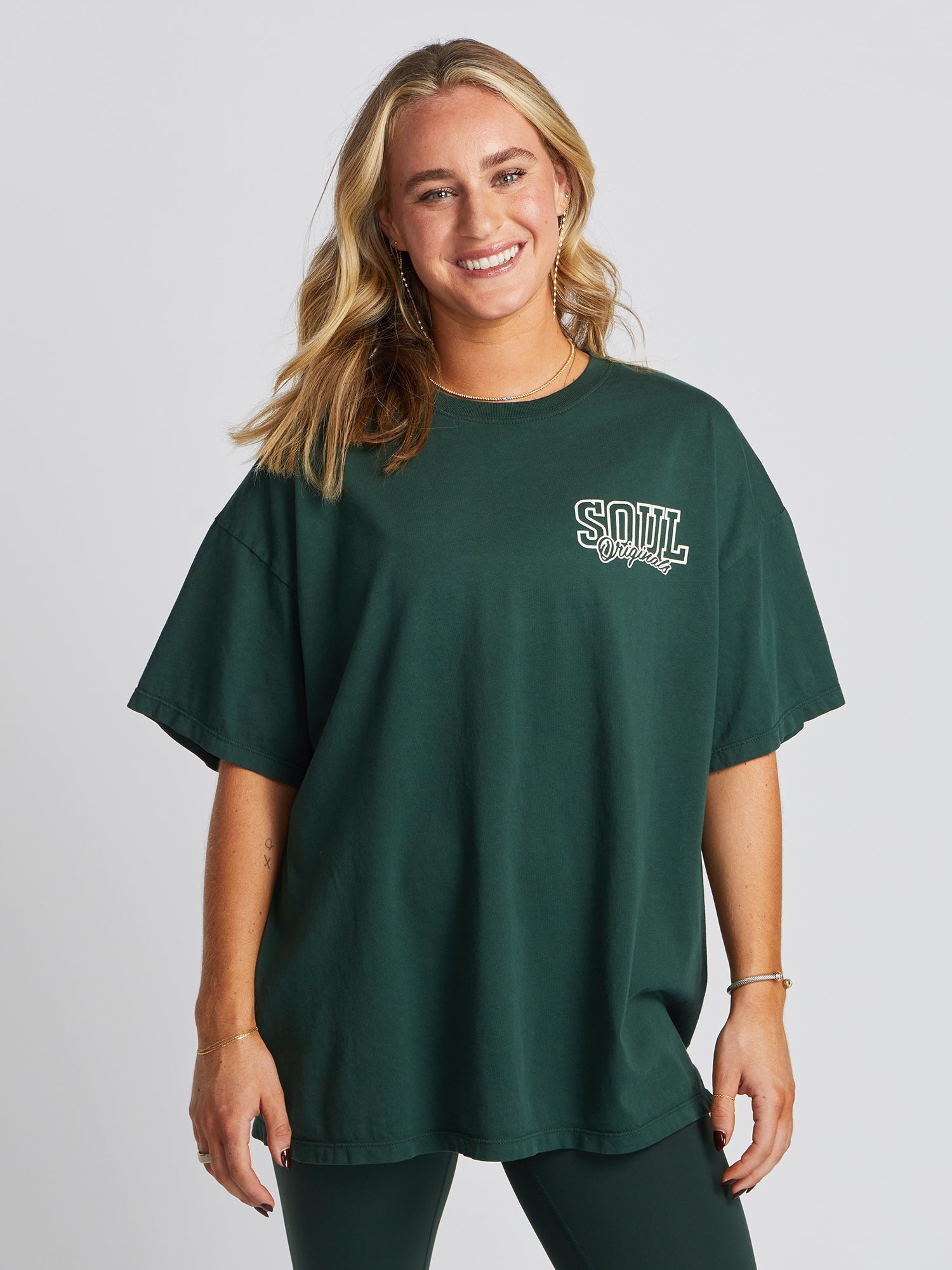 Women | Soul by SoulCycle | Ruby Tee | Forest Green