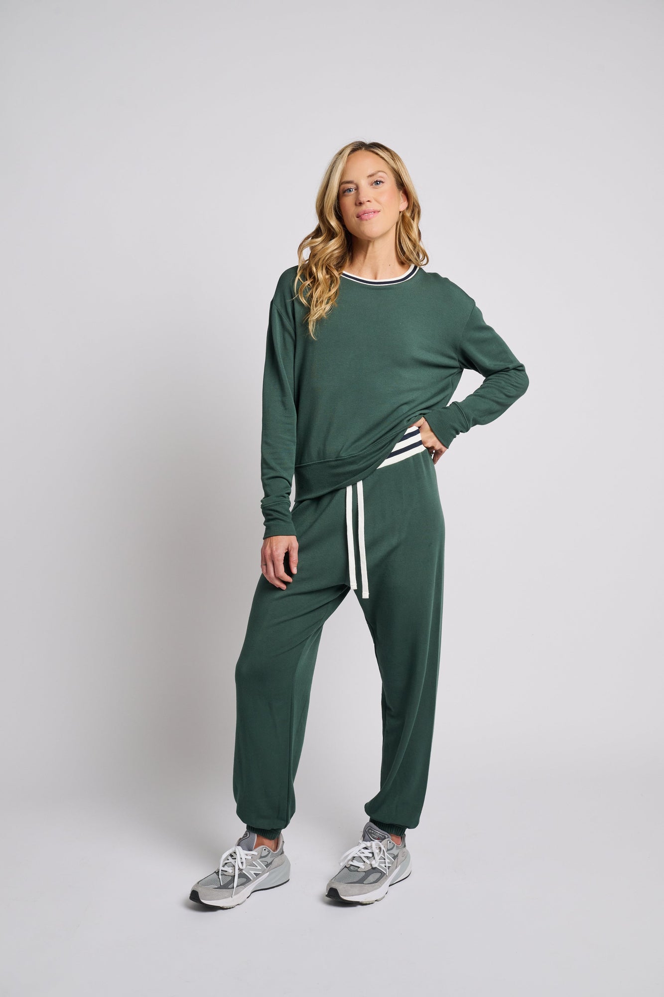 Women | SPLITS59 | Sonja Fleece Sweatshirt | Green