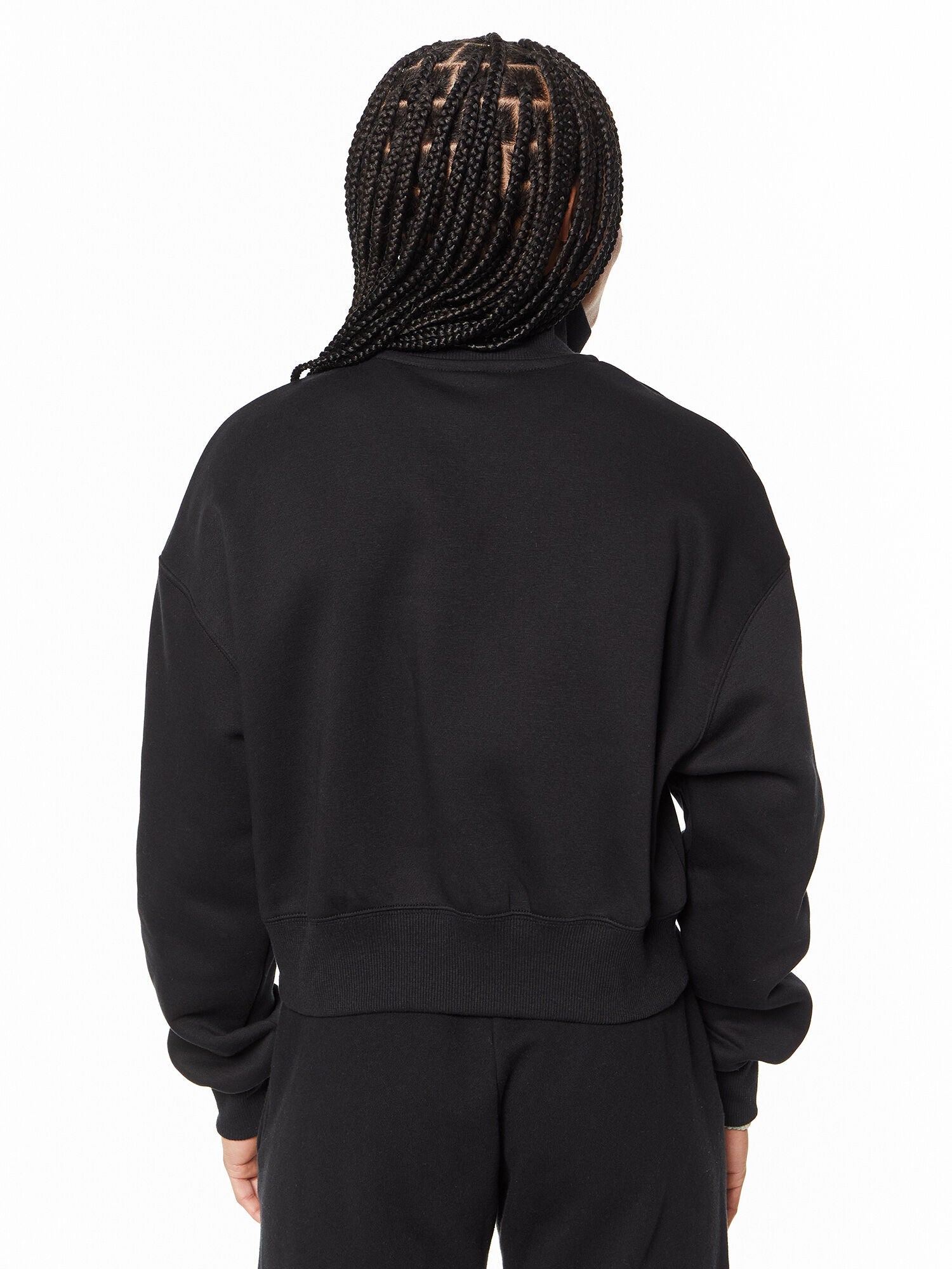 Nike | 1/2-Zip Cropped Sweatshirt | Black/White