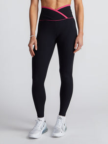 Women | Year of Ours | Ribbed Two Tone Veronica Legging | Black