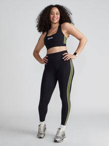 Women | SPLITS59 | Margot Rigor Legging | Dark Olive/Black