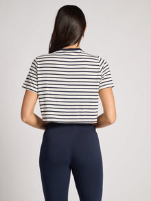 Women | SPLITS59 | Djuna Crop Ringer | Indigo Blue