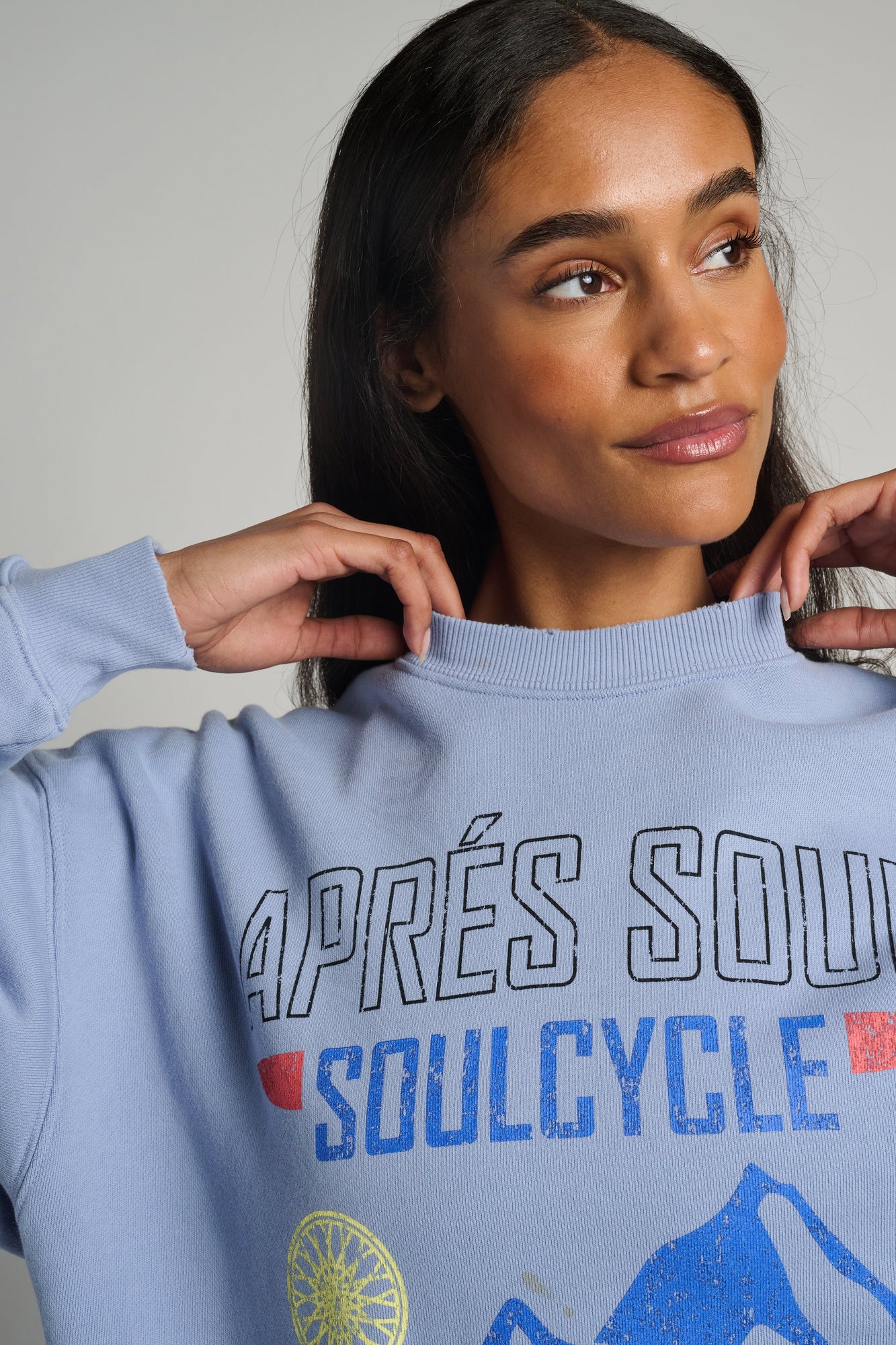 Soul by SoulCycle | Apres Soul Jordan Crew | Ice Blue