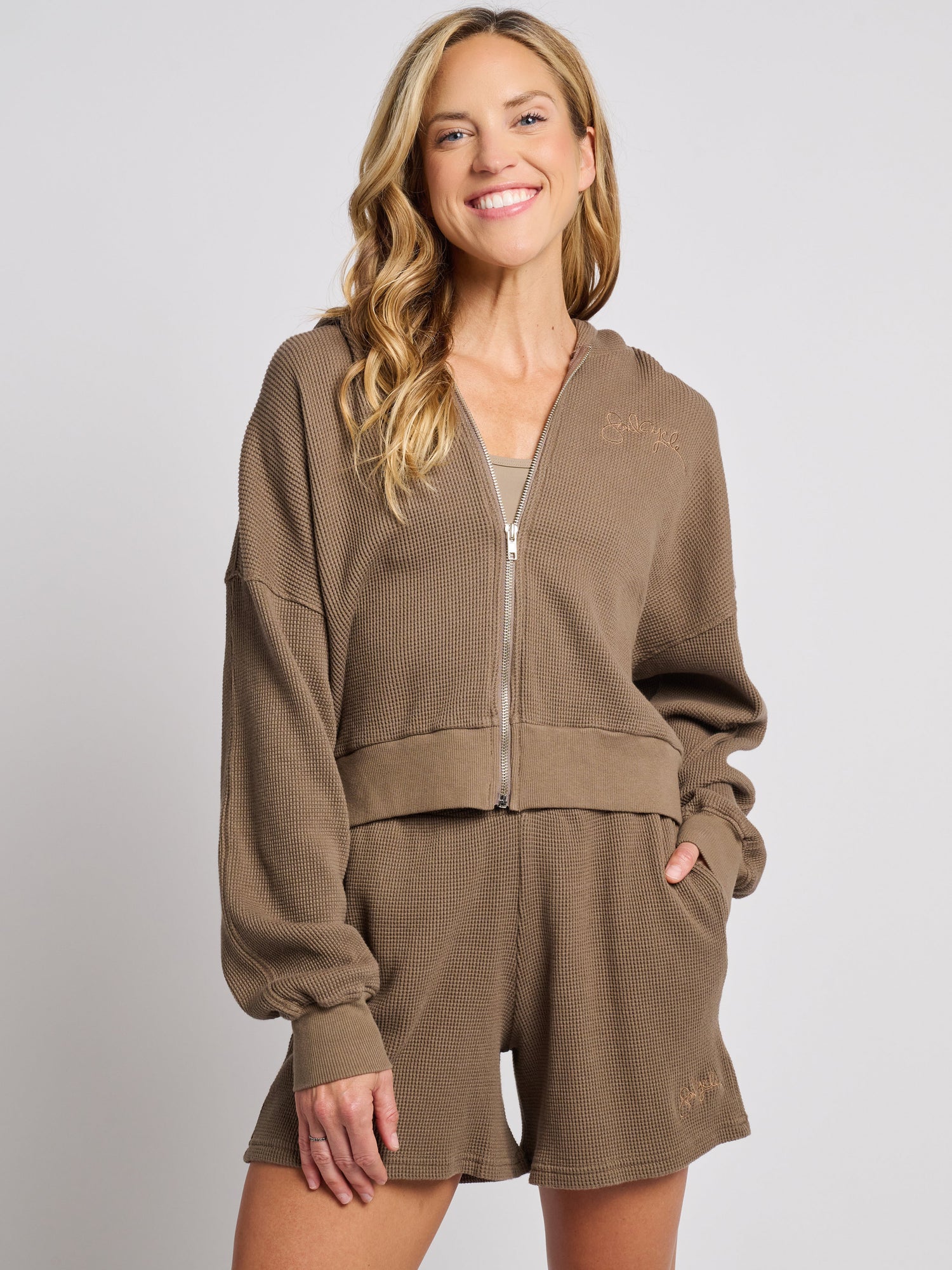 Women | Soul by SoulCycle | Marissa Crop | Brown