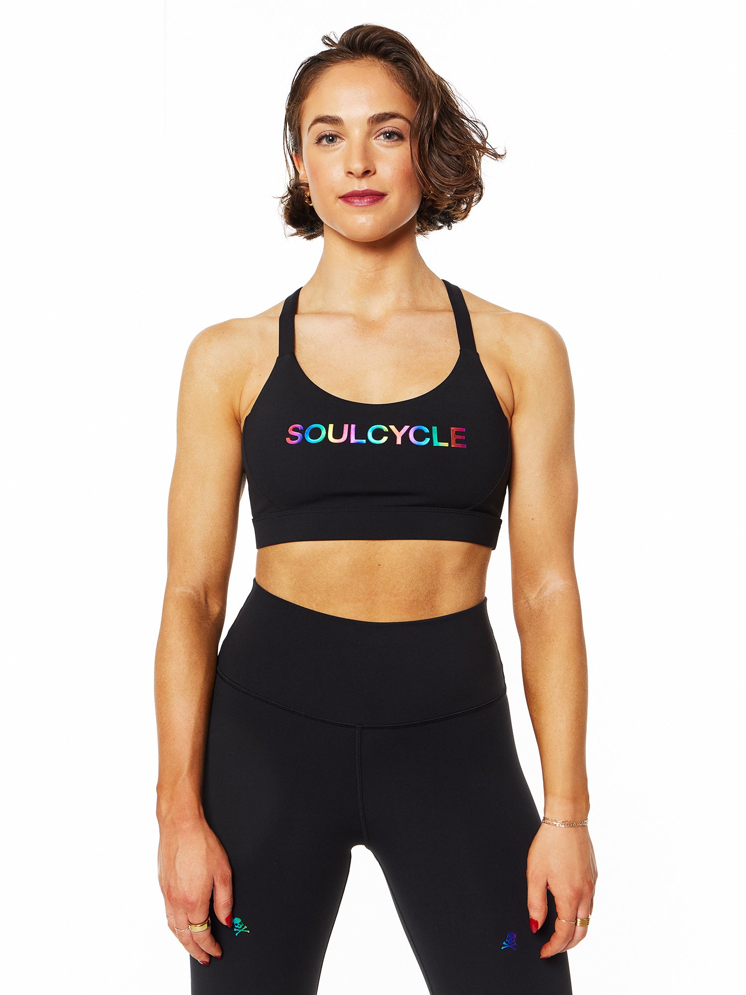 Podium Bra 'Rainbow Gradient' | Black