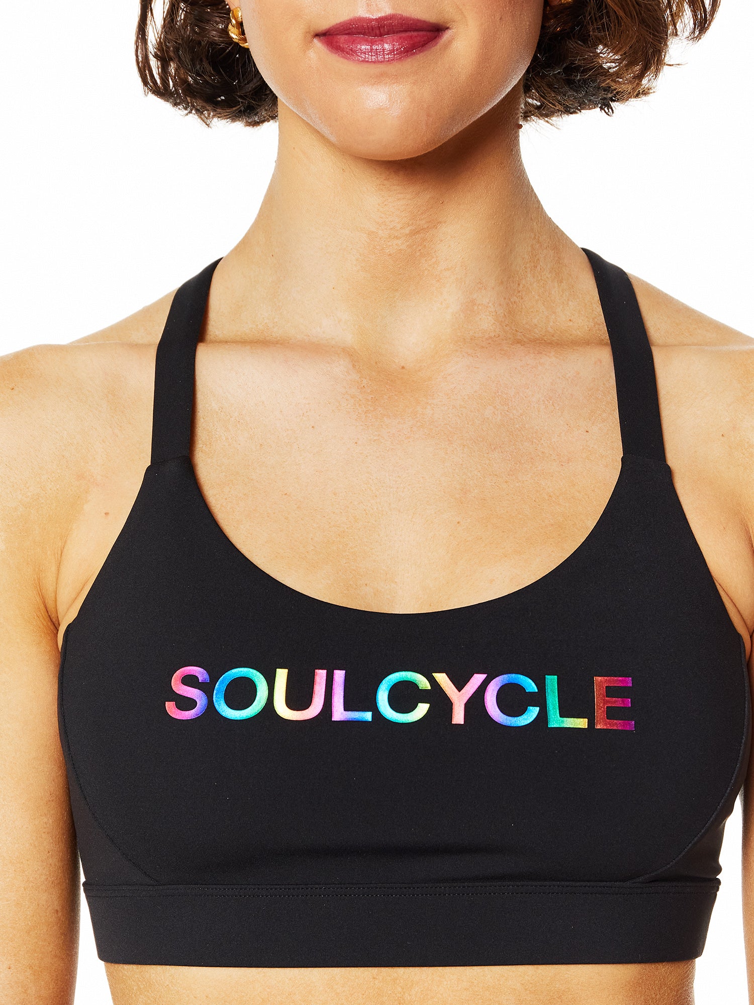 Podium Bra 'Rainbow Gradient' | Black