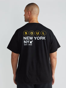 Men | Soul by SoulCycle | New York Ruby Tee | Black