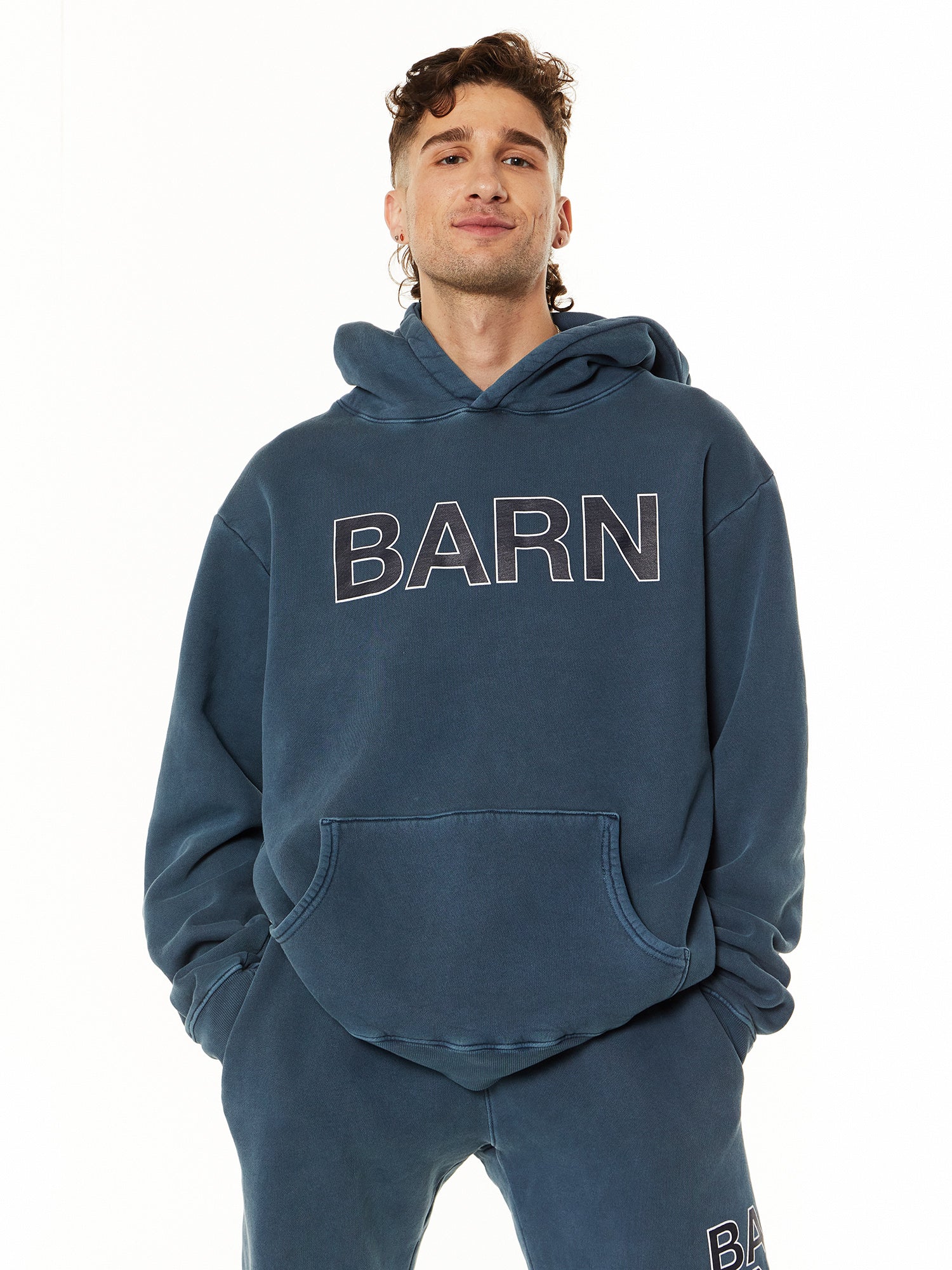 Unisex | Soul by SoulCycle | Barn Pryce Hoodie | Washed Ink Blue