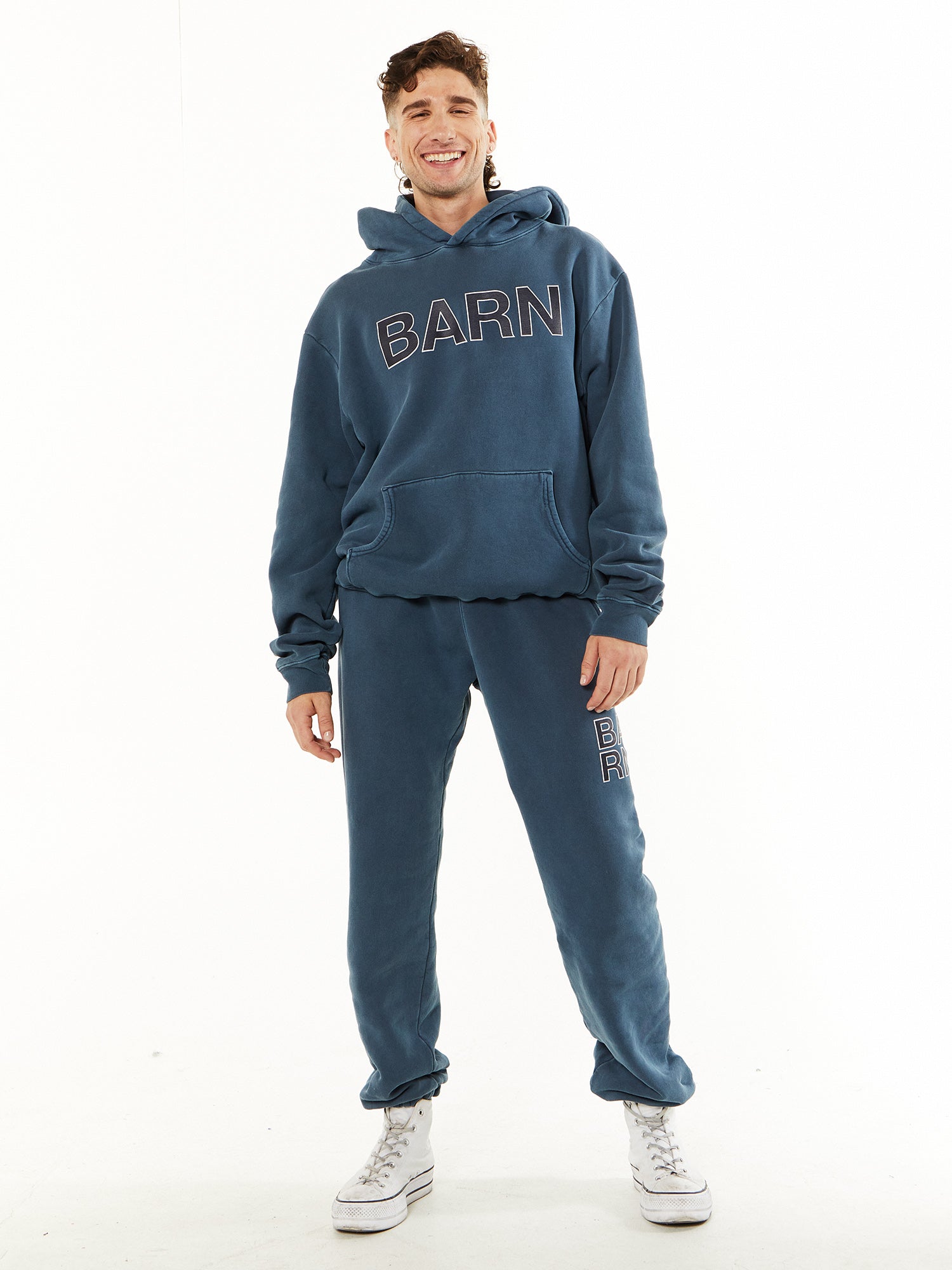 Unisex | Soul by SoulCycle | Barn Pryce Hoodie | Washed Ink Blue