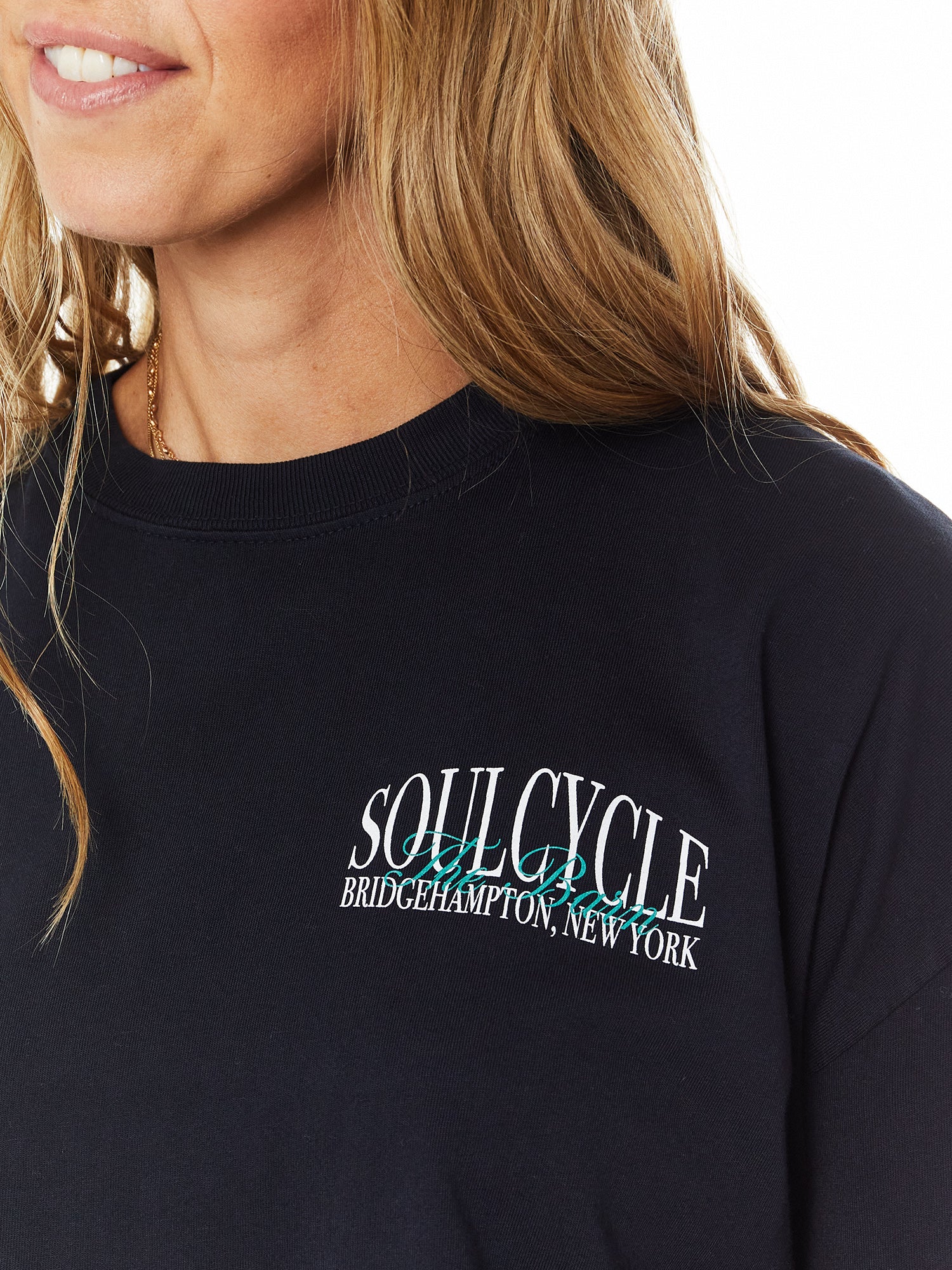 Women | Soul by SoulCycle | Julia Crop Long Sleeve | Navy