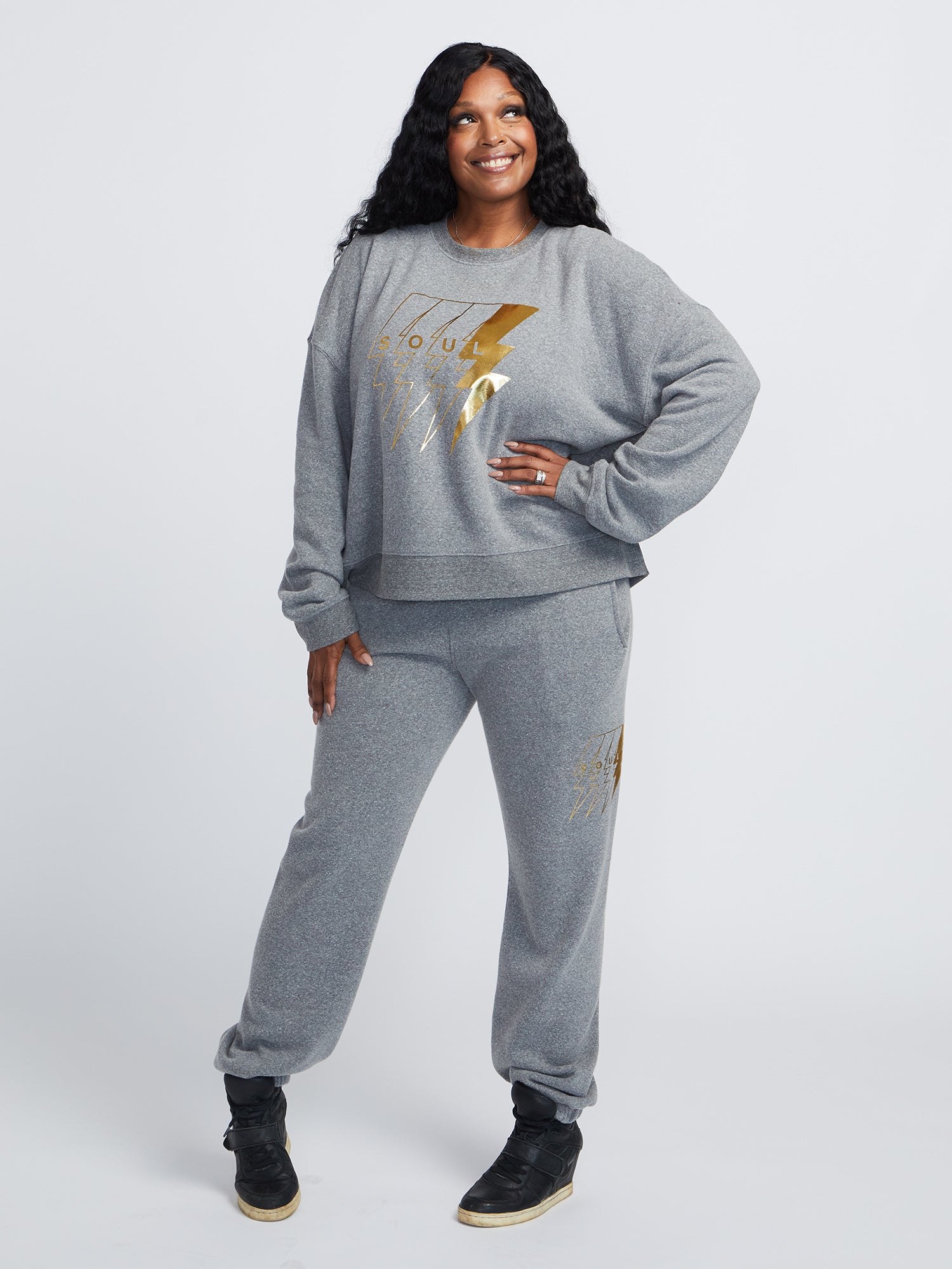 Women | Soul by SoulCycle | OG Bolt Billie Sweatpant | Grey