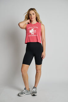 Women | Soul by SoulCycle | Renee Crop Tank SOBE | Red