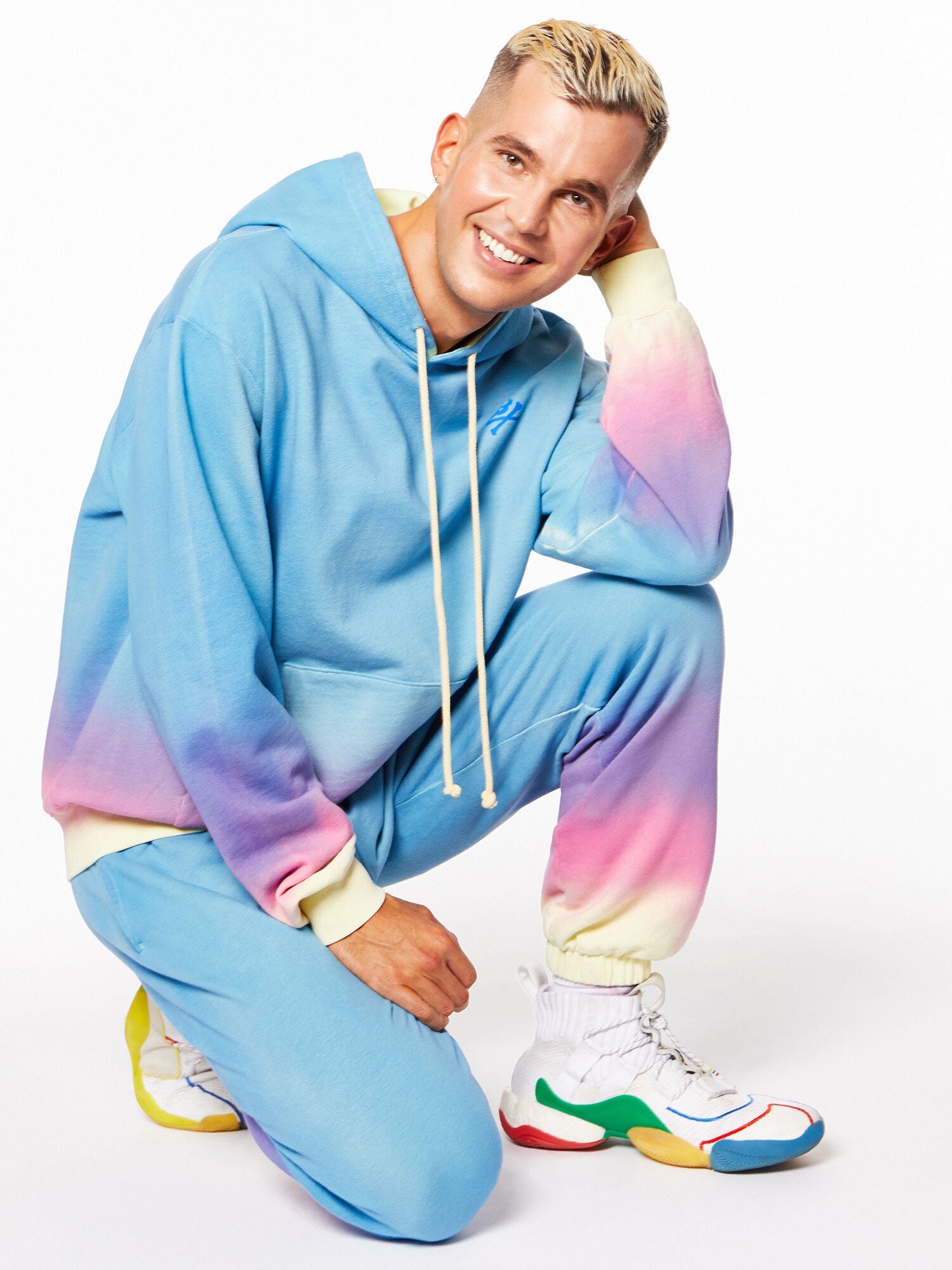 Unisex | Soul by SoulCycle | Pride Kingsley Hoodie Rainbow | Pink/Blue