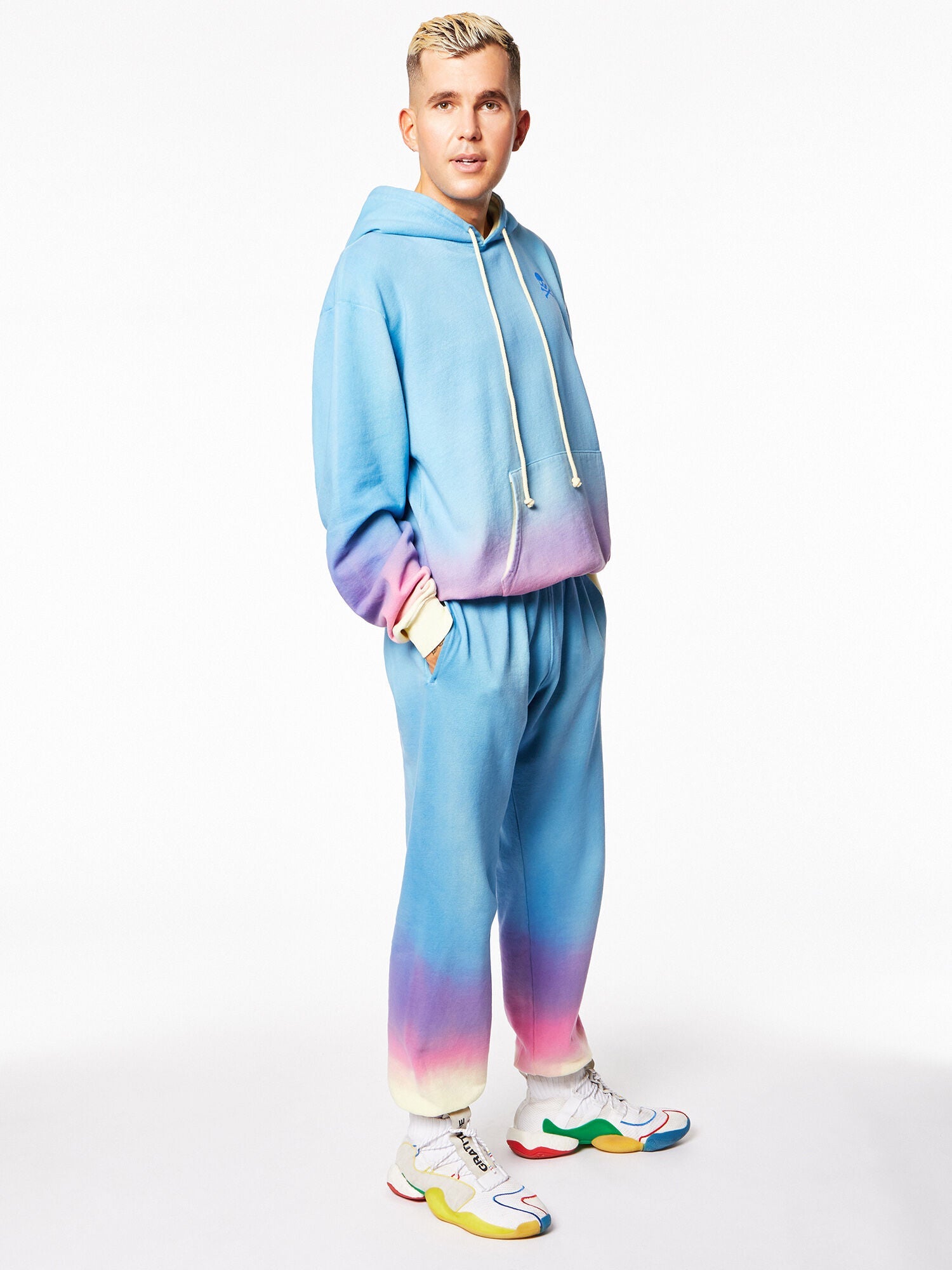 Unisex | Soul by SoulCycle | Pride Kingsley Hoodie Rainbow | Pink/Blue