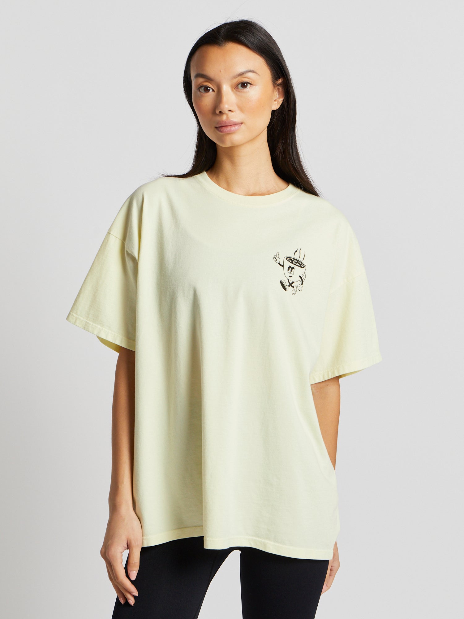 Unisex | Soul by SoulCycle | The Soul Cafe Ruby Tee | Pastel Yellow