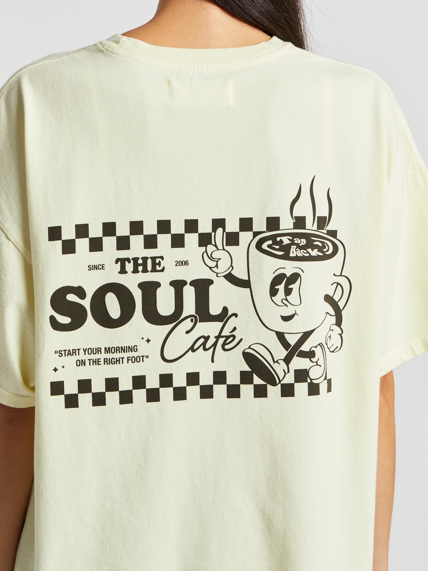 Unisex | Soul by SoulCycle | The Soul Cafe Ruby Tee | Pastel Yellow