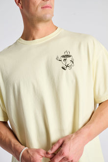 Unisex | Soul by SoulCycle | The Soul Cafe Ruby Tee | Pastel Yellow