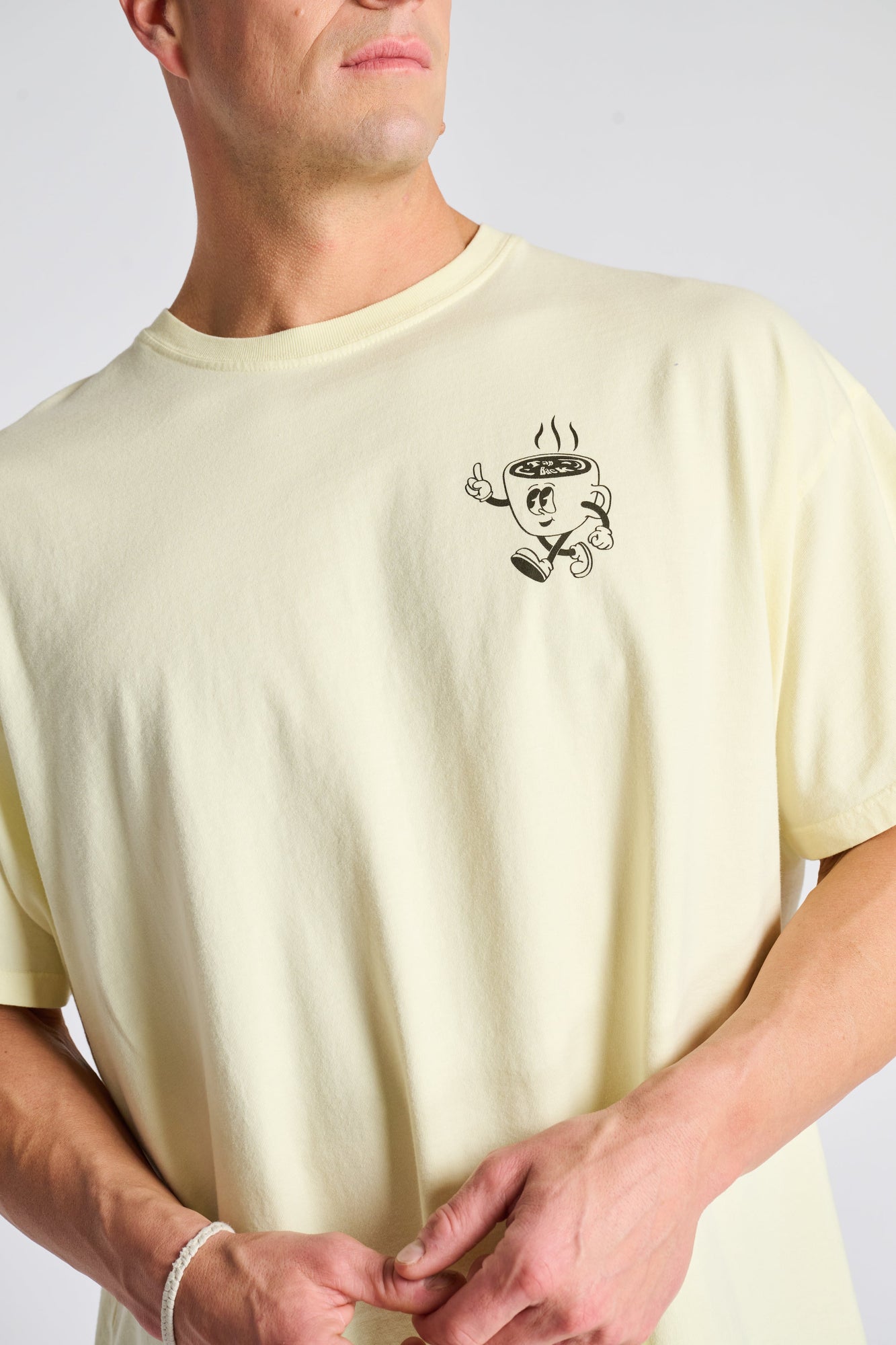 Unisex | Soul by SoulCycle | The Soul Cafe Ruby Tee | Pastel Yellow