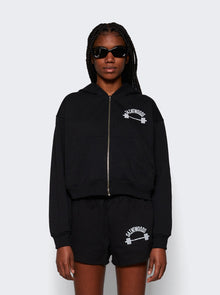 Women | SAINTWOODS | Palm Springs Zip Up Hoodie | Black