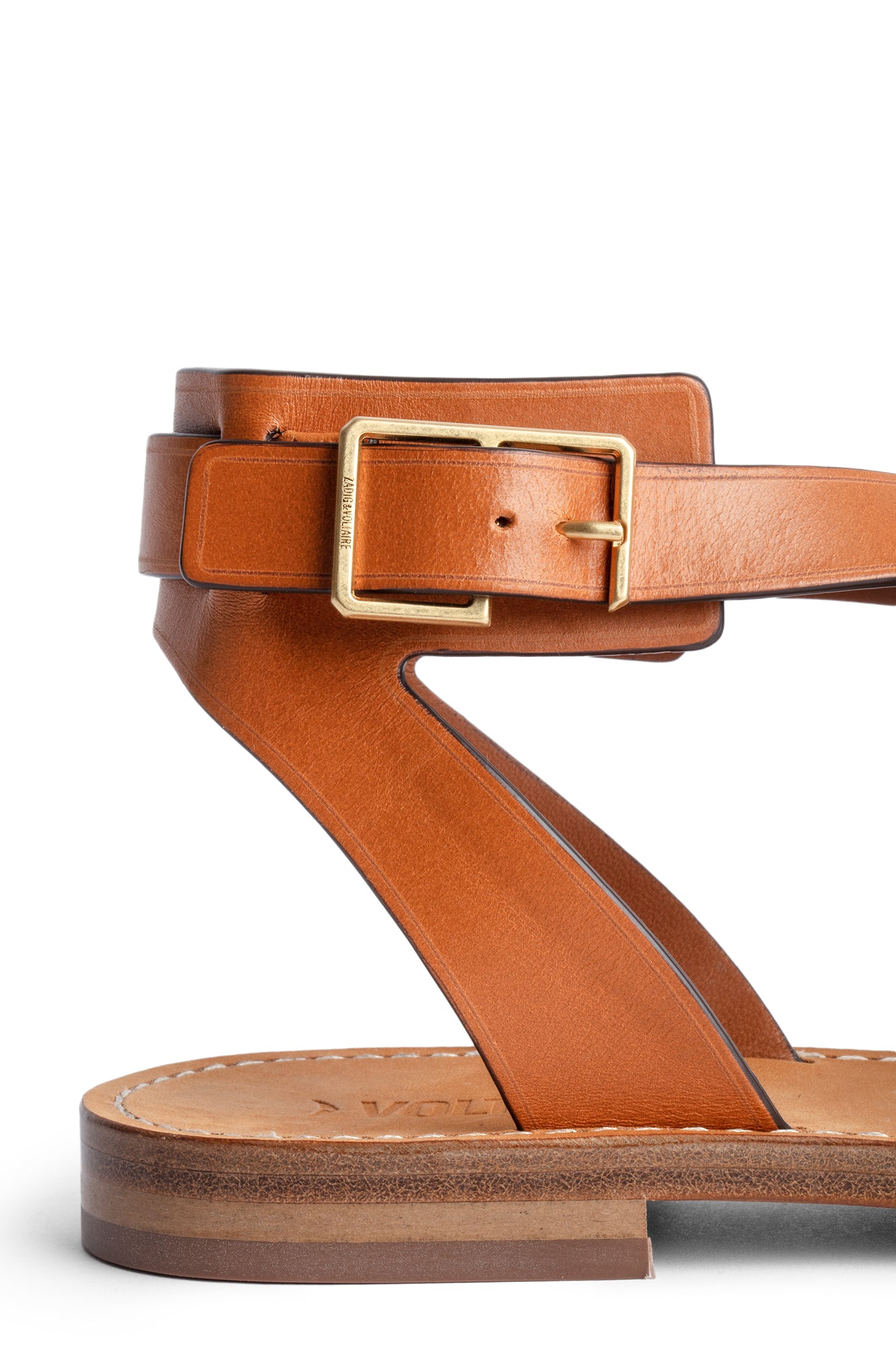 Womens | Cecilia Caprese Leather With V | Tawny