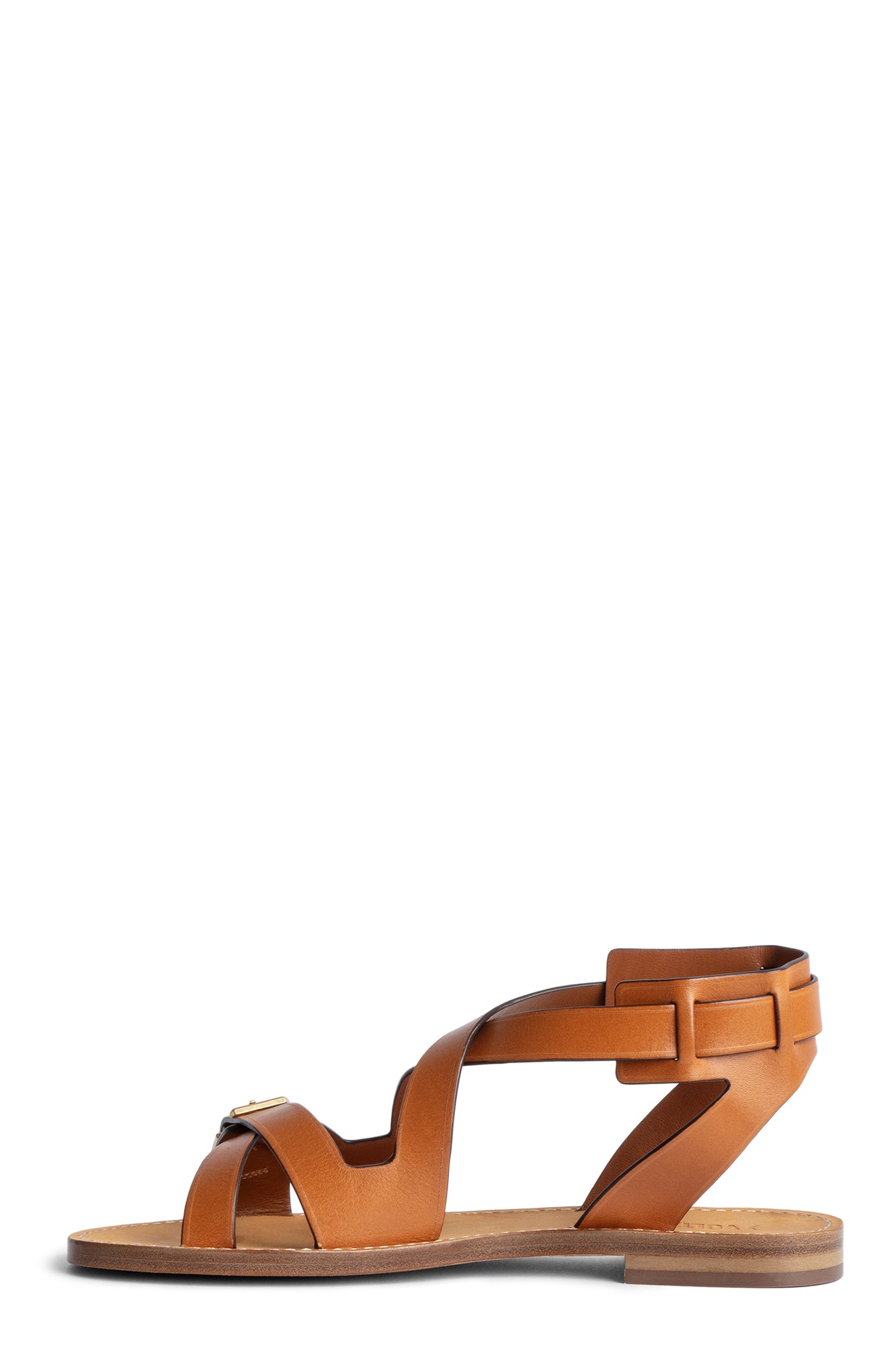 Womens | Cecilia Caprese Leather With V | Tawny