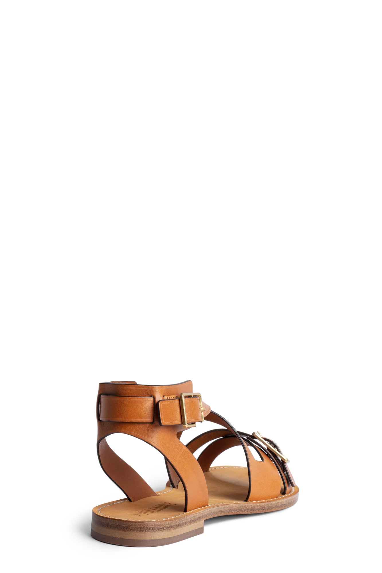 Womens | Cecilia Caprese Leather With V | Tawny