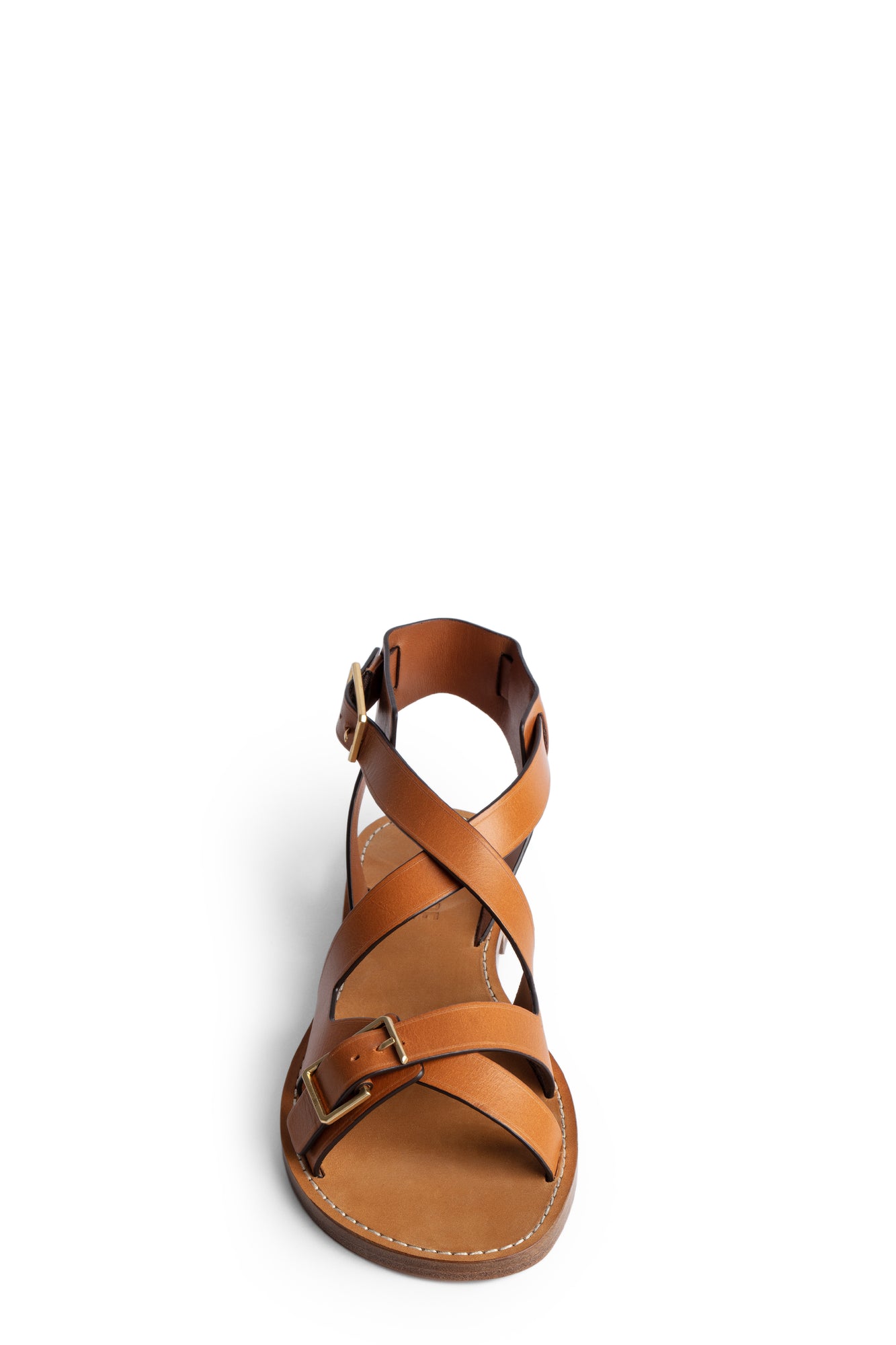 Womens | Cecilia Caprese Leather With V | Tawny